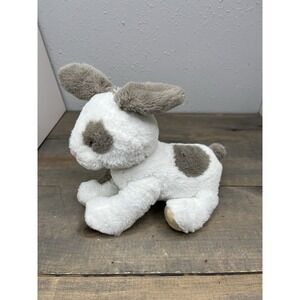 Carters Bunny Rabbit Plush White Grey Spotted Pink Nose Stuffed Animal